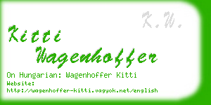 kitti wagenhoffer business card